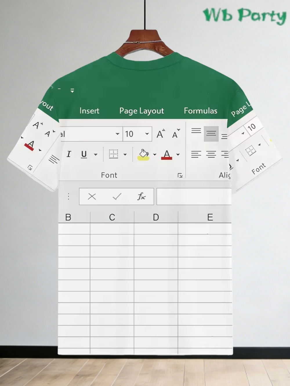 3D Printing Online Service - T-Shirt Excel décontracté pour hommes, impression