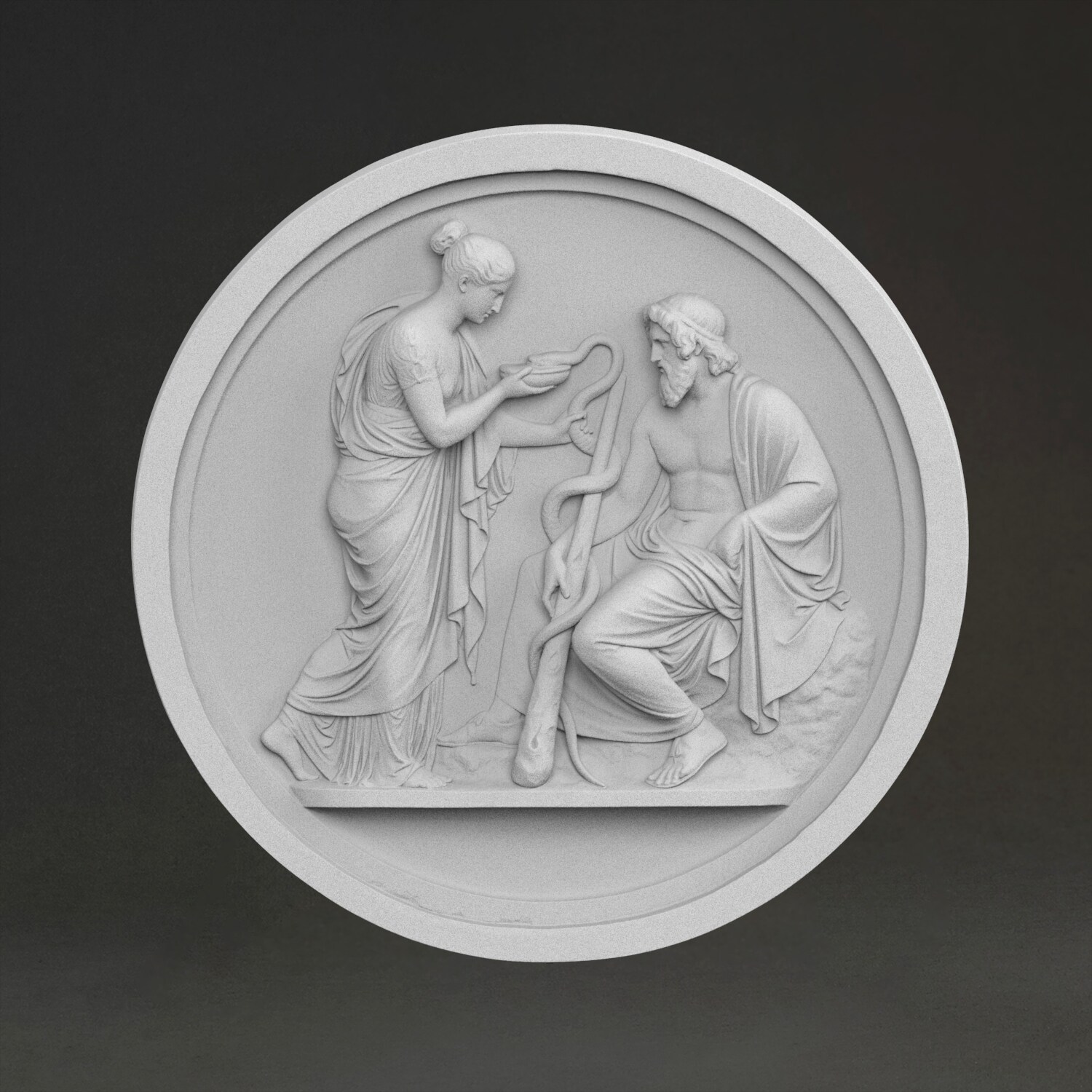 3D Printing Resin - Sculpture « Recitation de Némèse »,