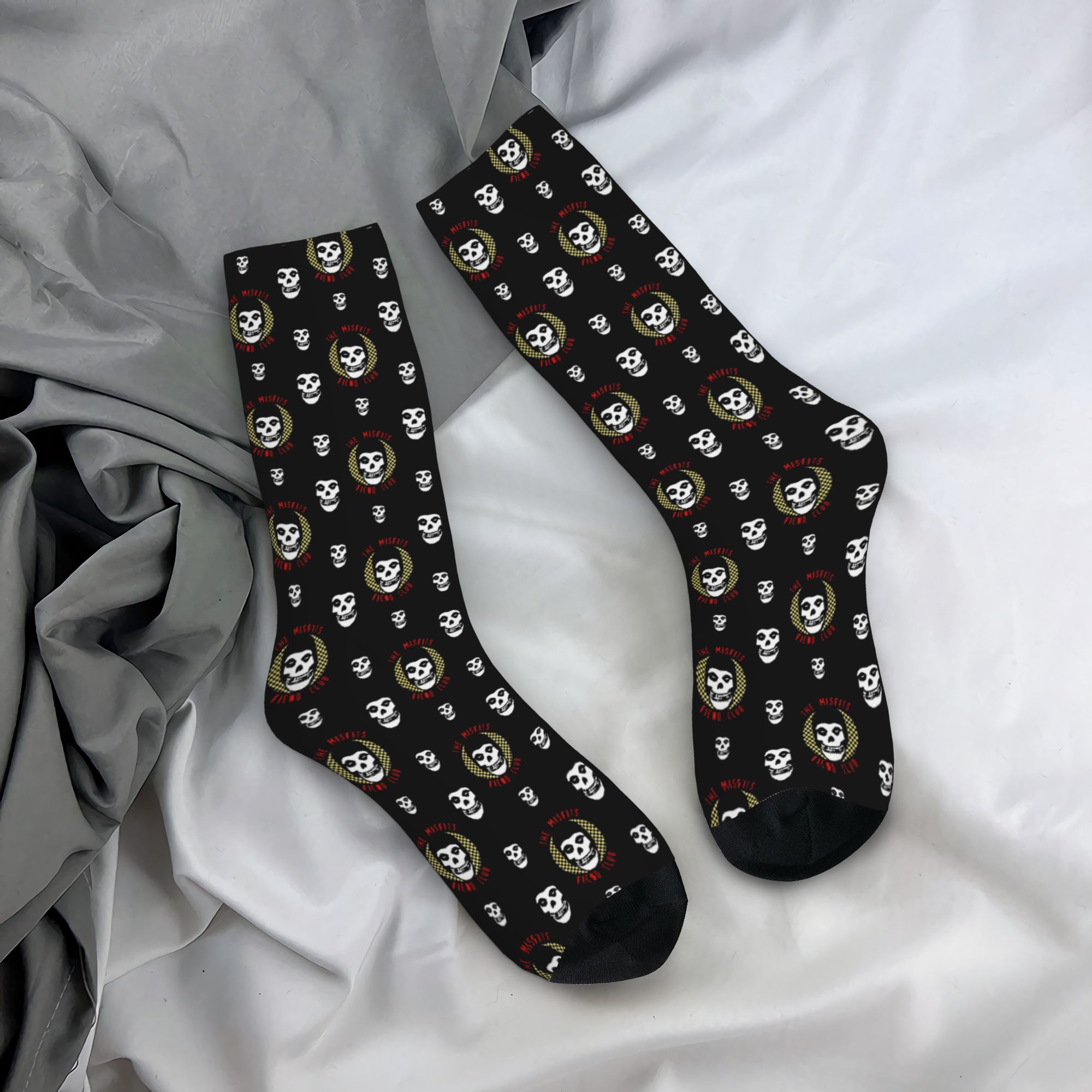 3D Printing Metal - Chaussettes unisexes pour hommes, motif crâne