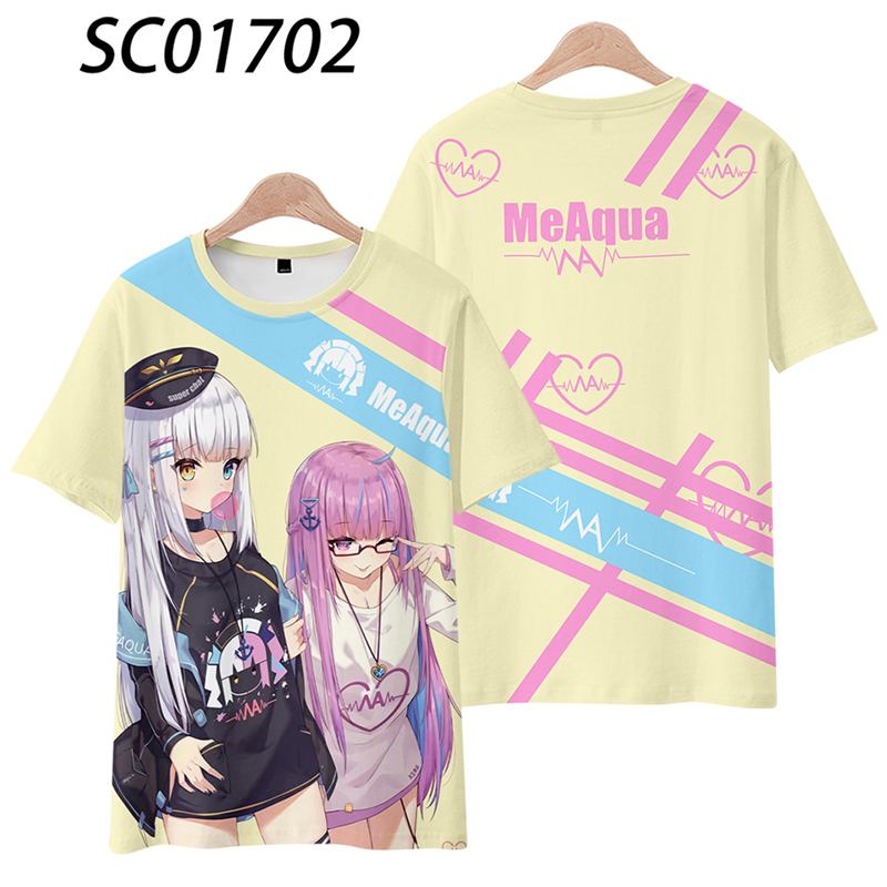 3D Printing Youtubers - Hololive-T-Shirt à Manches Courtes pour Homme