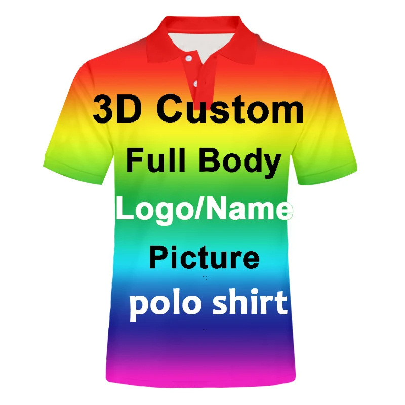 3D Printing Foto - Polo personnalisé pour homme avec logo