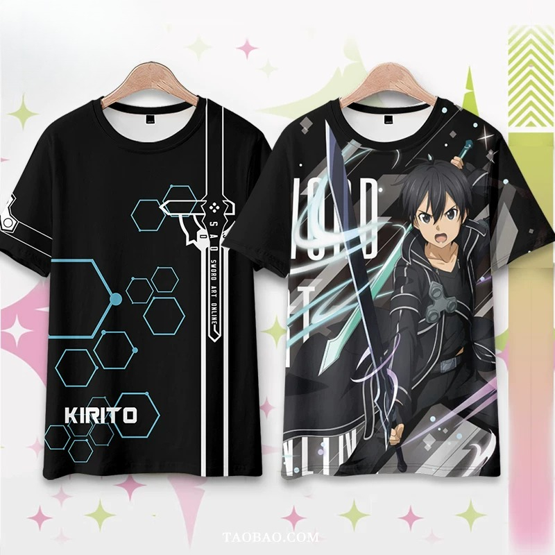 3D Printing Online Service - T-shirt surdimensionné imprimé en 3D Anime