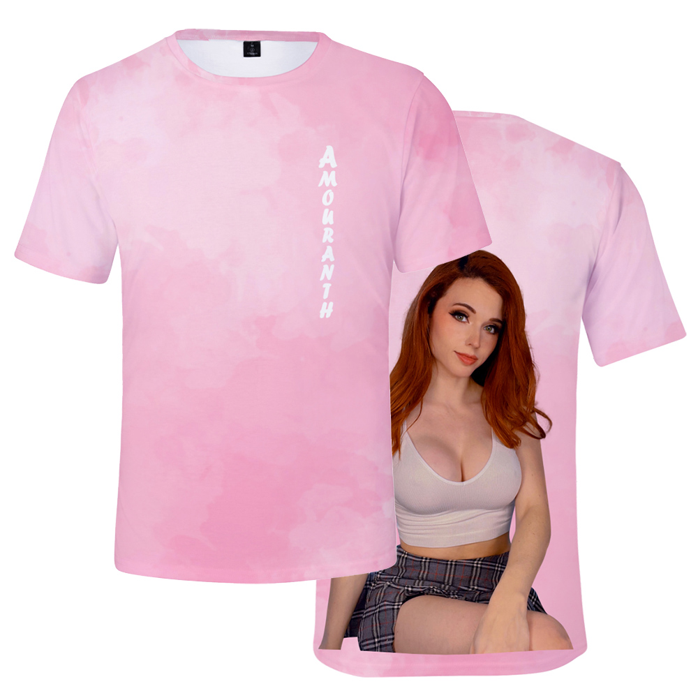 3D Printing Youtubers - Amouranth T-shirt unisexe col rond manches