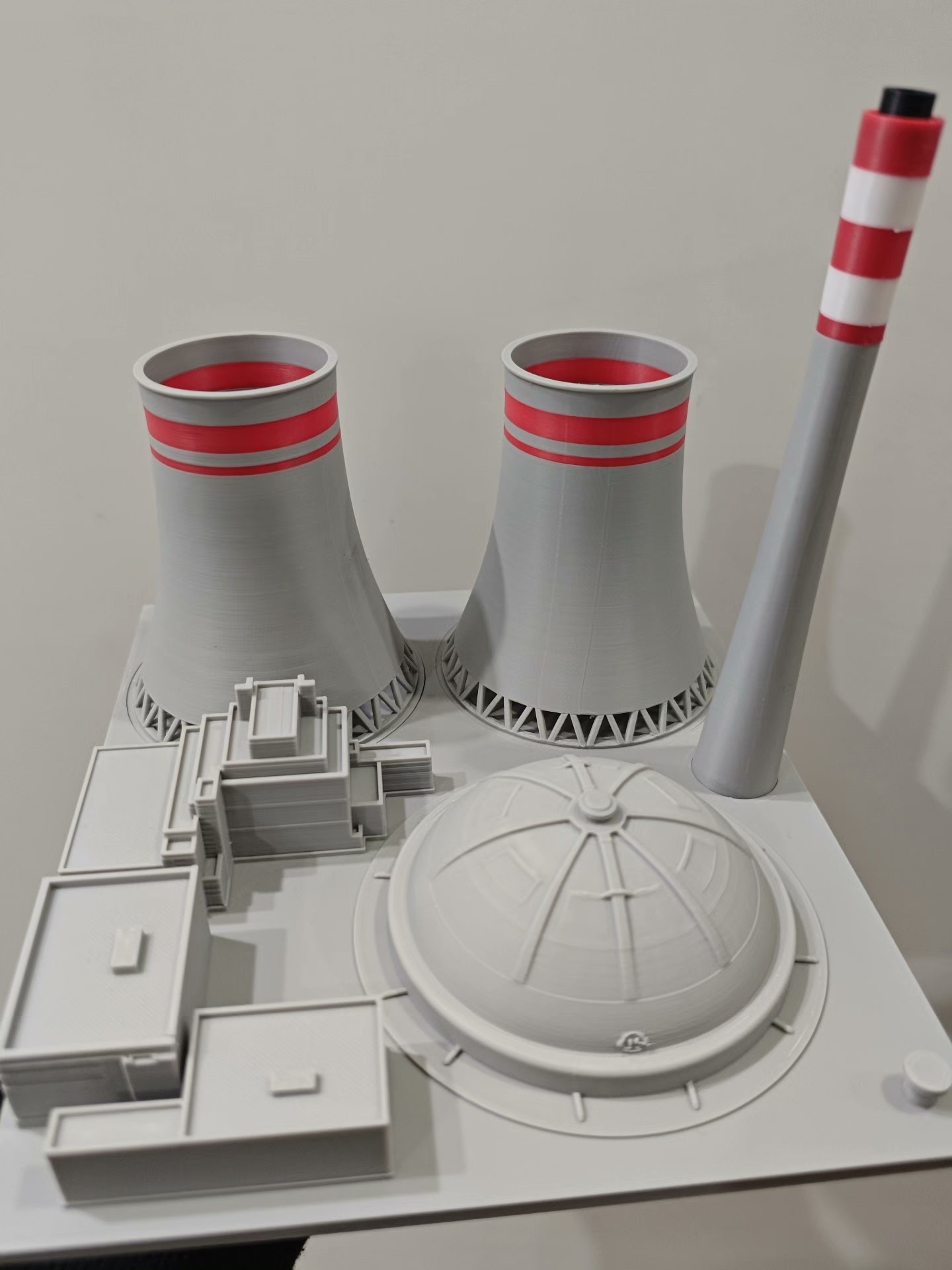3D Printing Industrial - Modèle de mini centrale thermique imprimé