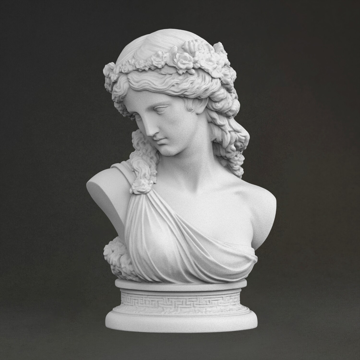 3D Printing Resin - Sculpture 'Buste d'Ariane', en résine imprimée