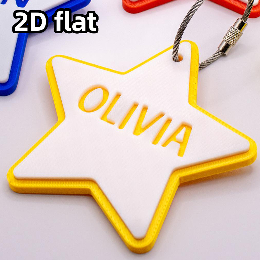Porte-clés personnalisé avec n - 3D Printing Laser Cutting avis et prix