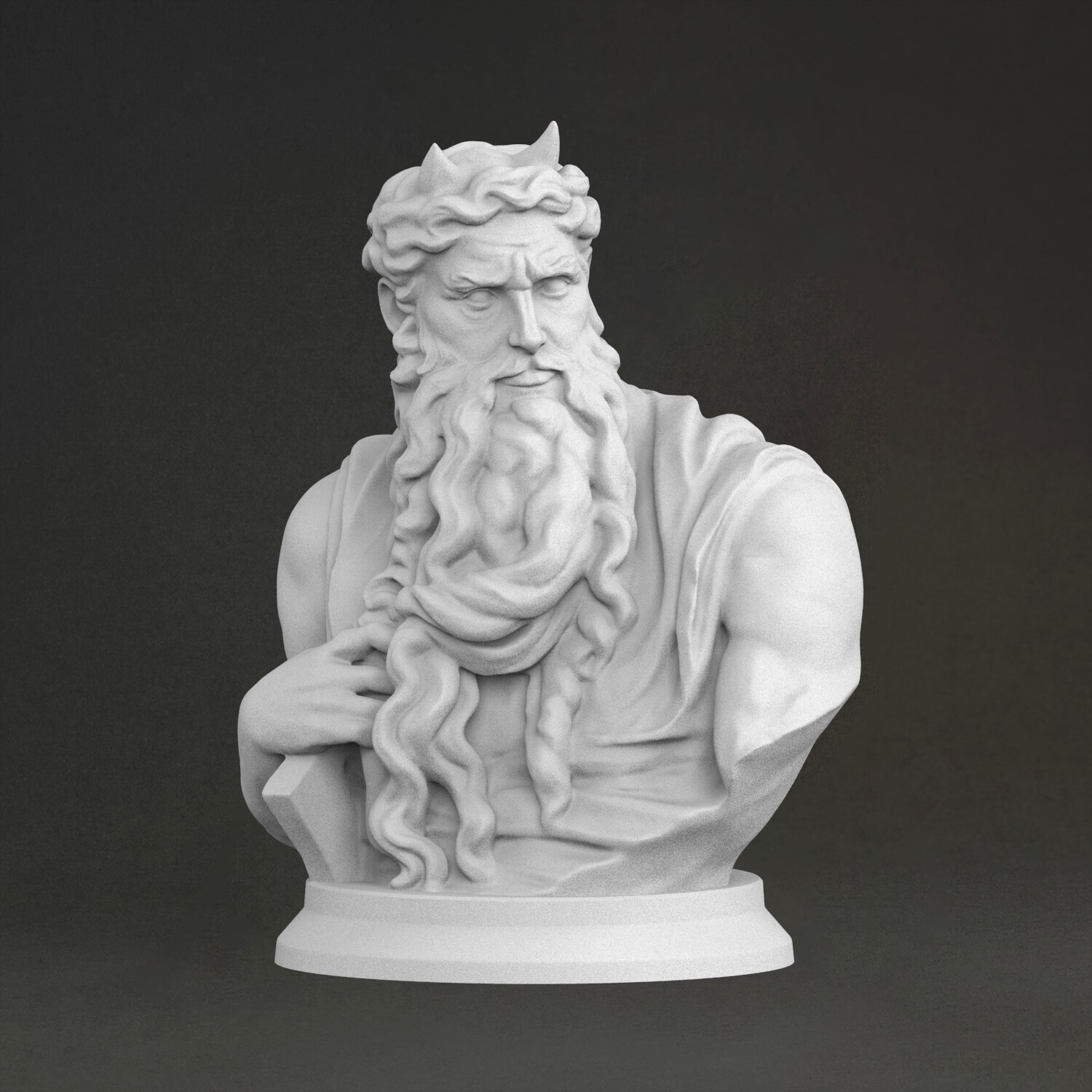 Buste de Moïse, sculpture en r - 3D Printing Resin avis et prix