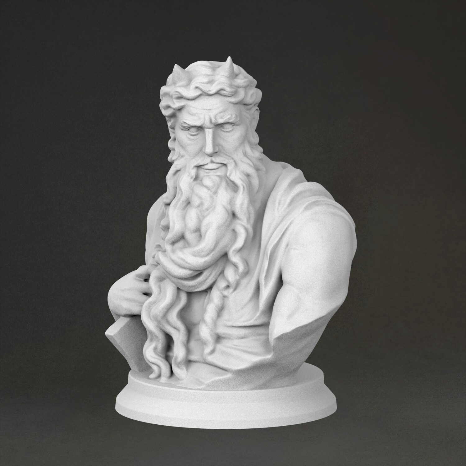 Buste de Moïse, sculpture en r - 3D Printing Resin avis et prix