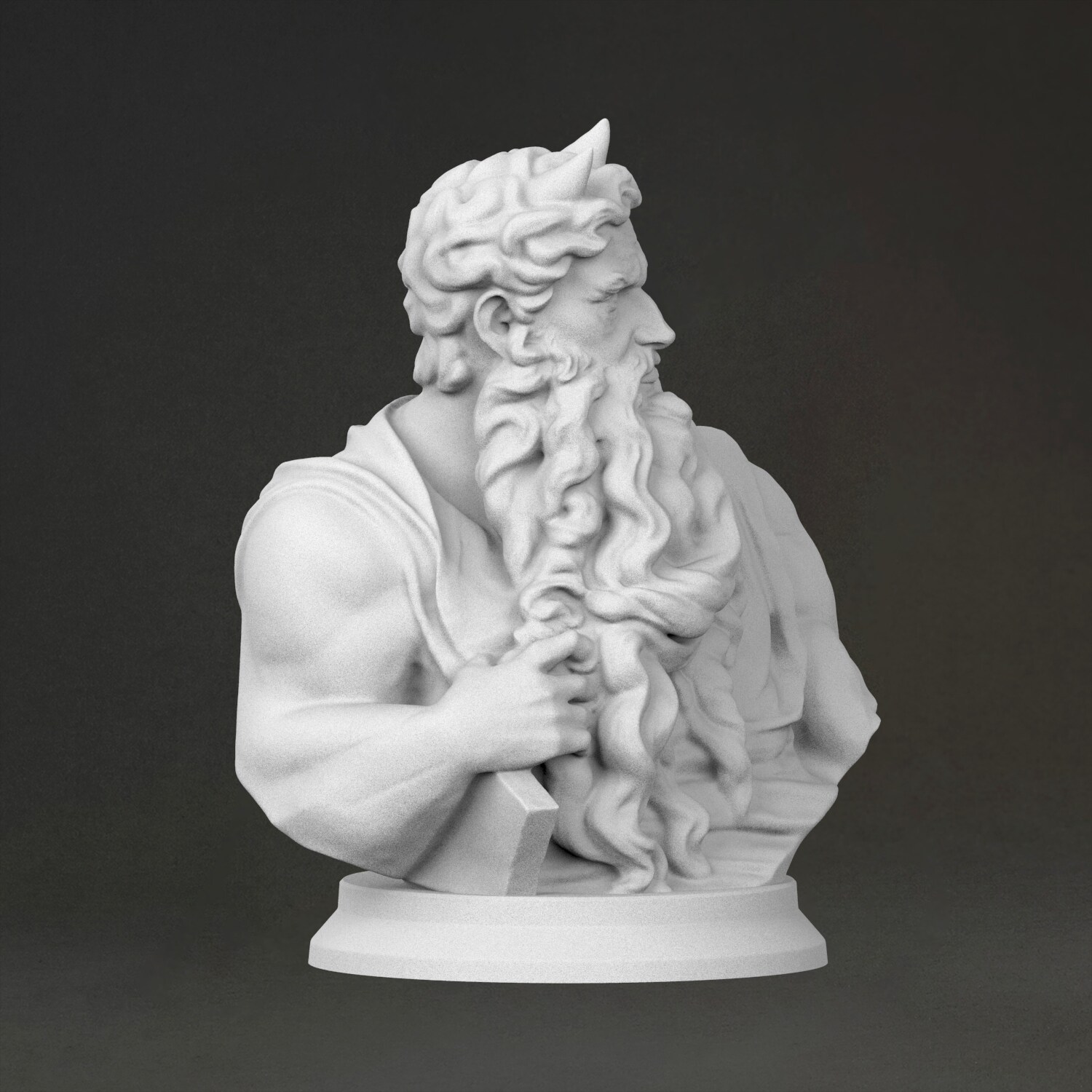 Buste de Moïse, sculpture en r - 3D Printing Resin avis et prix