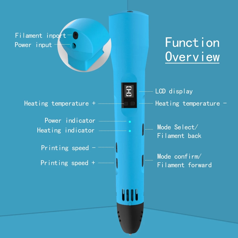 QCREATE stylo d'impression 3D  - 3D Printing Filament avis et prix