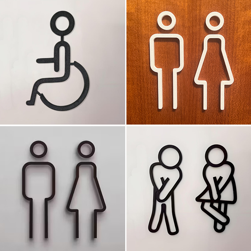 Panneau de porte de toilettes  - 3D Printing Cafe avis et prix