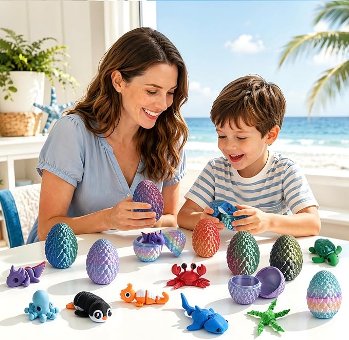 24 pièces d'œufs surprise impr - 3D Printing Gif avis et prix